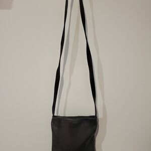 Black Leather Crossbody Bag